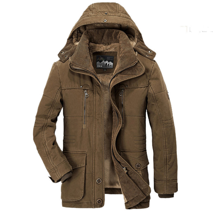 Warme Winterjacke für Herren | mit Kapuze