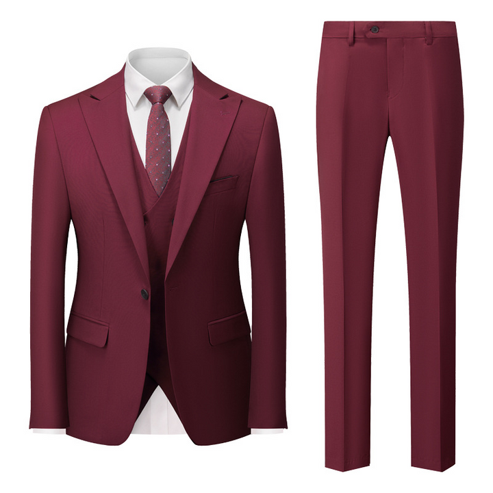 Herren Moderne Klassisch 3-Teilig Hochzeitsgast Anzug Set | Formelle