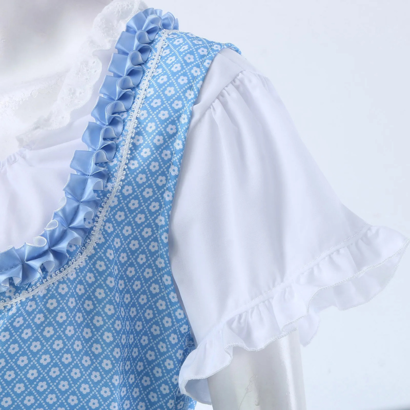 Damen Stilvolles Blau Dirndl Oktoberfest Kleid
