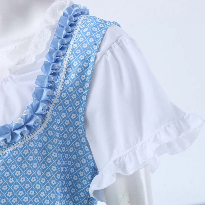 Damen Stilvolles Blau Dirndl Oktoberfest Kleid