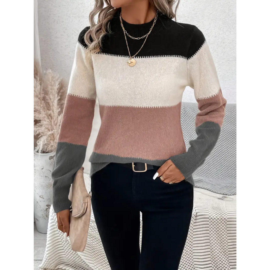 Damen Gestrickter Winter Pullover | Warme