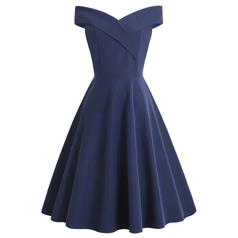 Schulterfreies Ballkleid Für Damen | Midi