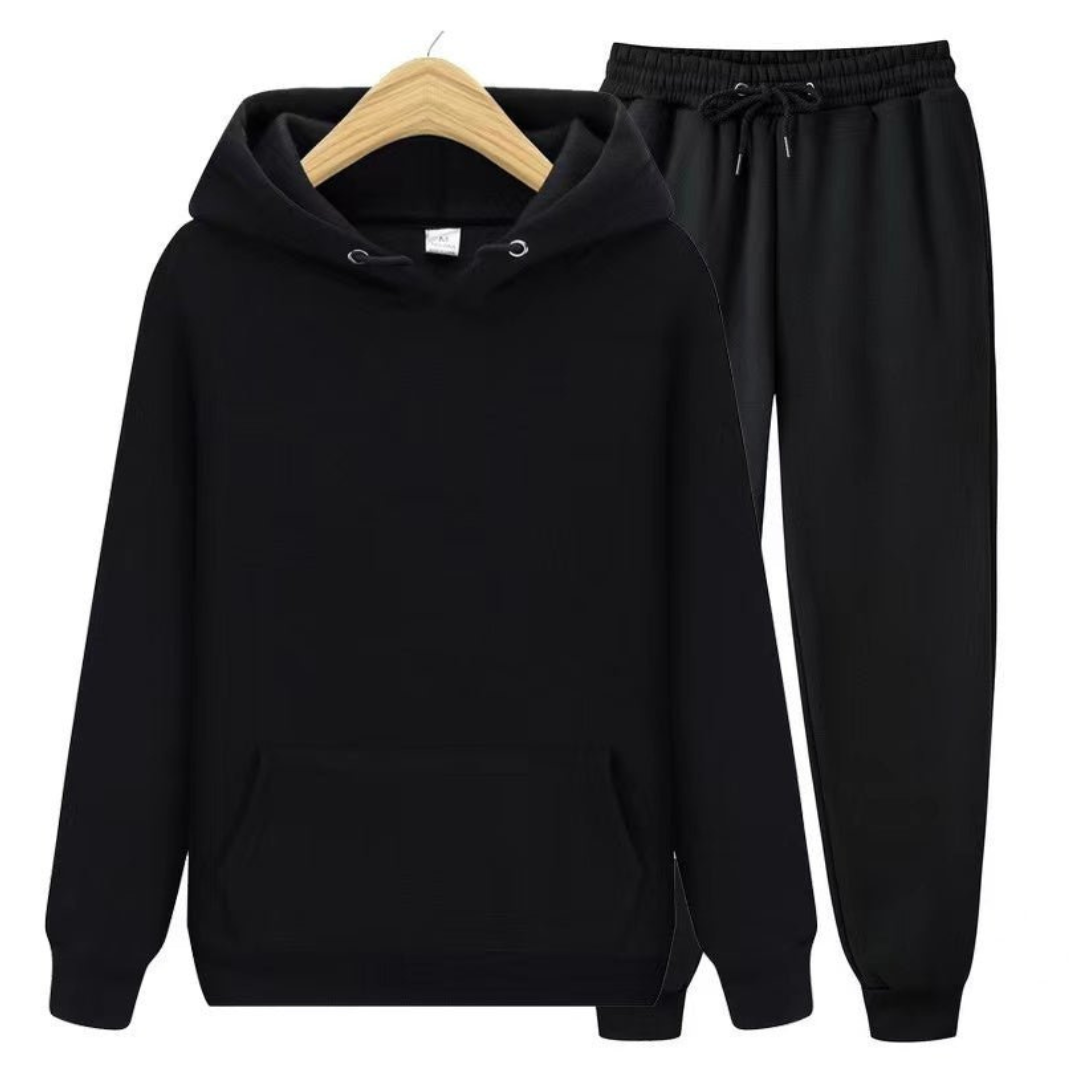 Herren Kapuzenpullover und Jogginghose Set | Lockere Passform