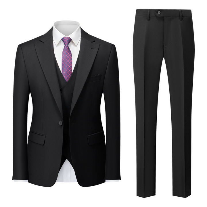 Herren Moderne Klassisch 3-Teilig Hochzeitsgast Anzug Set | Formelle