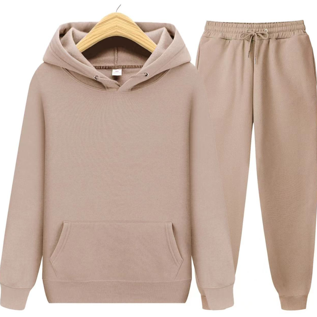 Herren Kapuzenpullover und Jogginghose Set | Lockere Passform