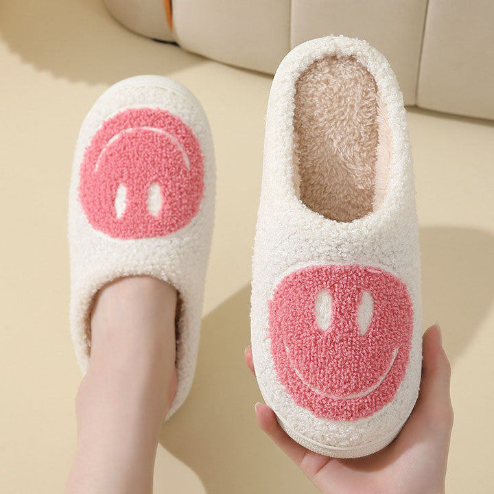 Unisex Smiley Gesicht weiche Hausschuhe | Innen