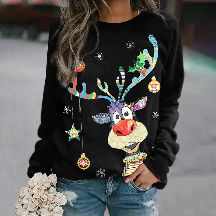 Niedlich Weihnachtspullover Damen | Gedruckt