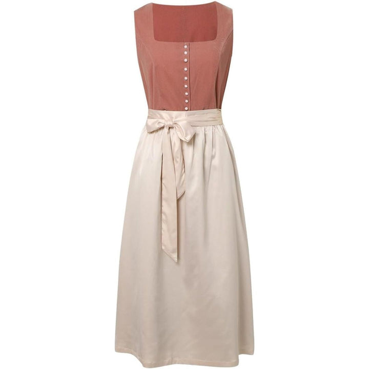 Damen Vierkantansatz Oktoberfest Dirndl Kleid