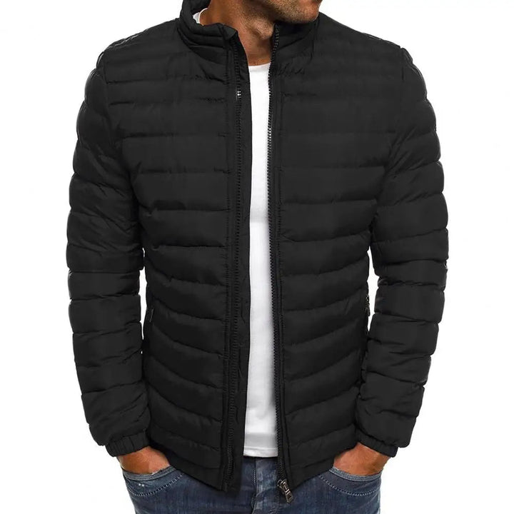 Herren Steppjacke mit Reißverschluss | Warm