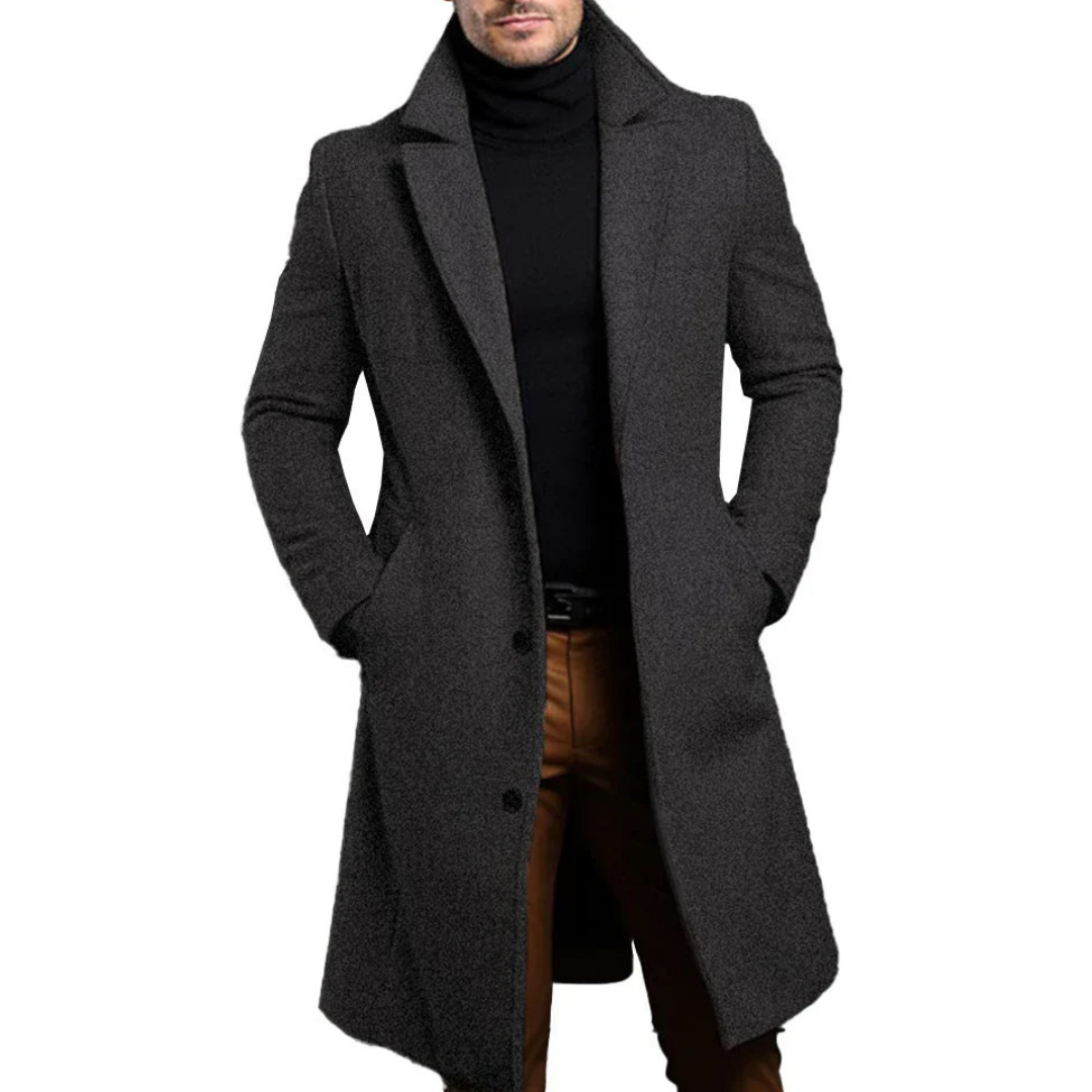 Herren Langer Trench Mantel | Elegante
