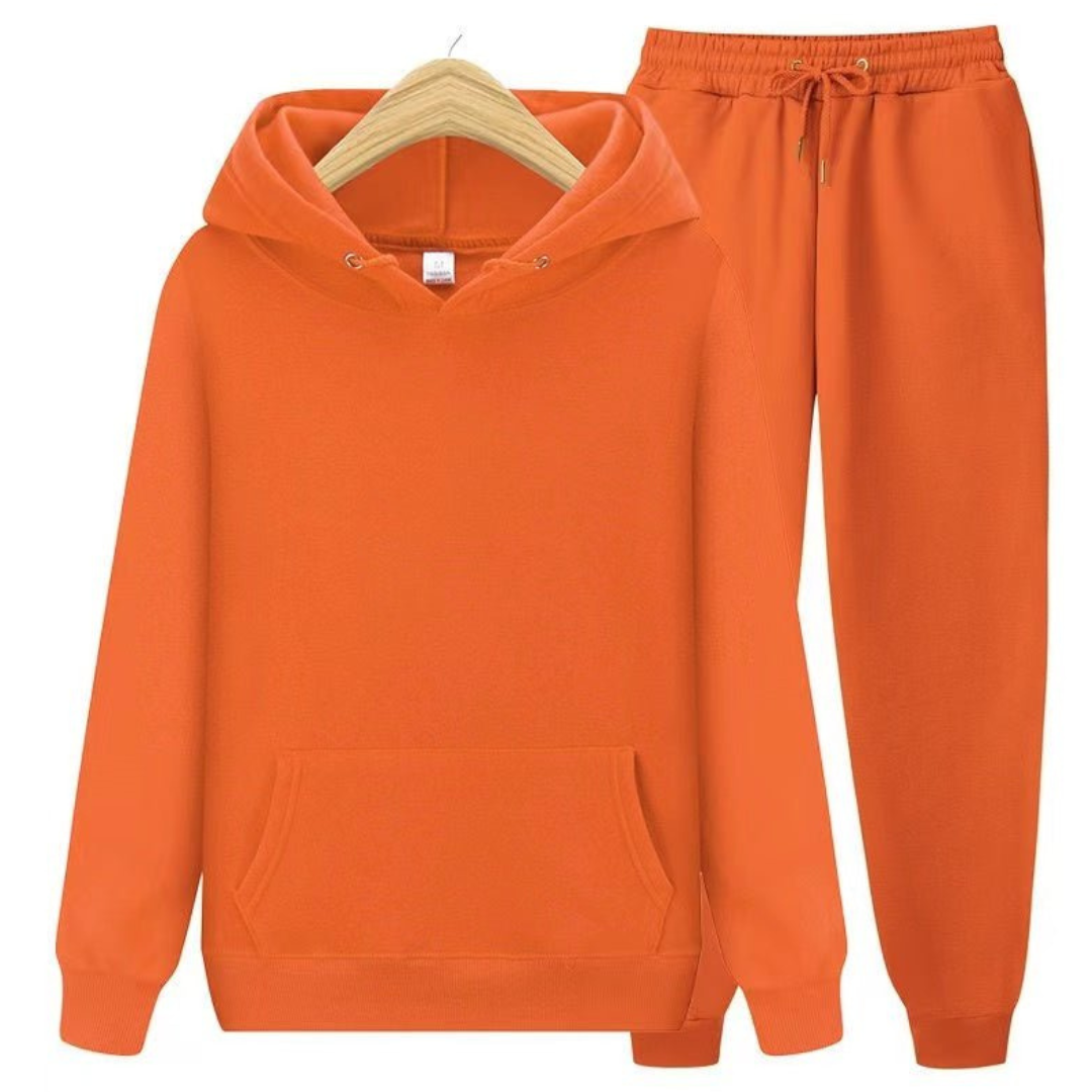 Herren Kapuzenpullover und Jogginghose Set | Lockere Passform