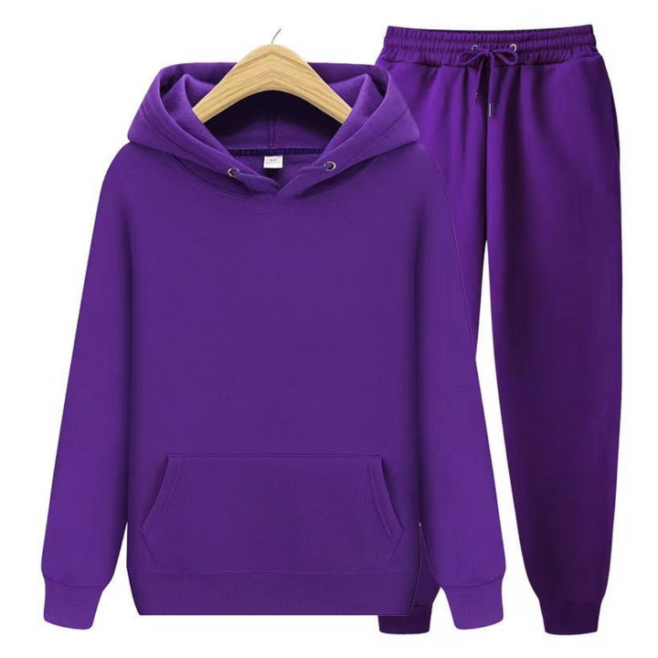 Herren Kapuzenpullover und Jogginghose Set | Lockere Passform