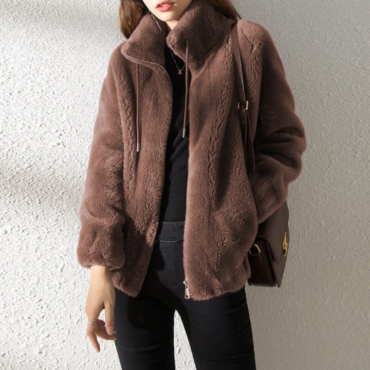 Doppelseitig Fleecejacke für Damen | Winter