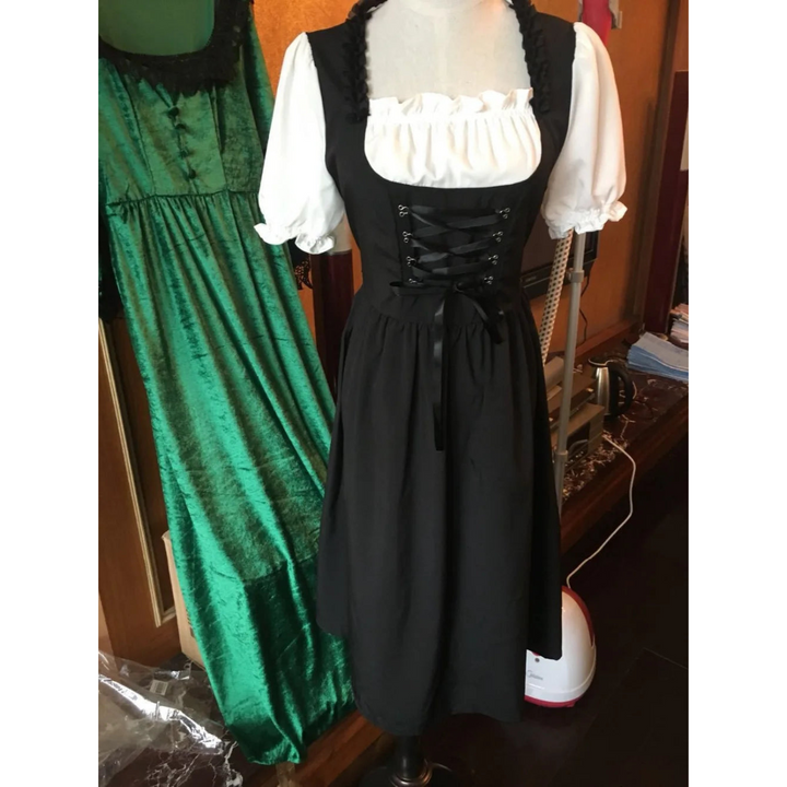 Schwarzes Oktoberfest Dirndl für Damen