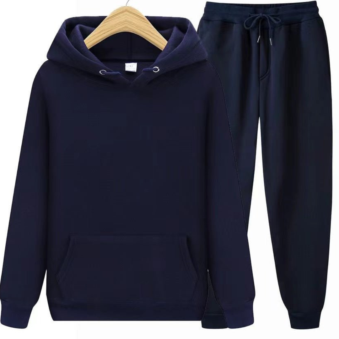 Herren Kapuzenpullover und Jogginghose Set | Lockere Passform