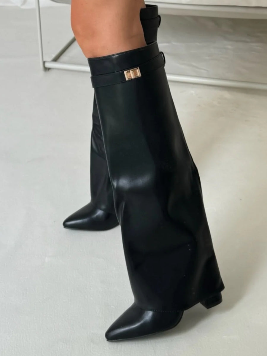 Kniehoch Winterstiefel Damen | Breite Ausbuchtung