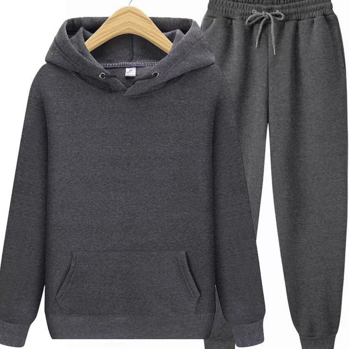 Herren Kapuzenpullover und Jogginghose Set | Lockere Passform