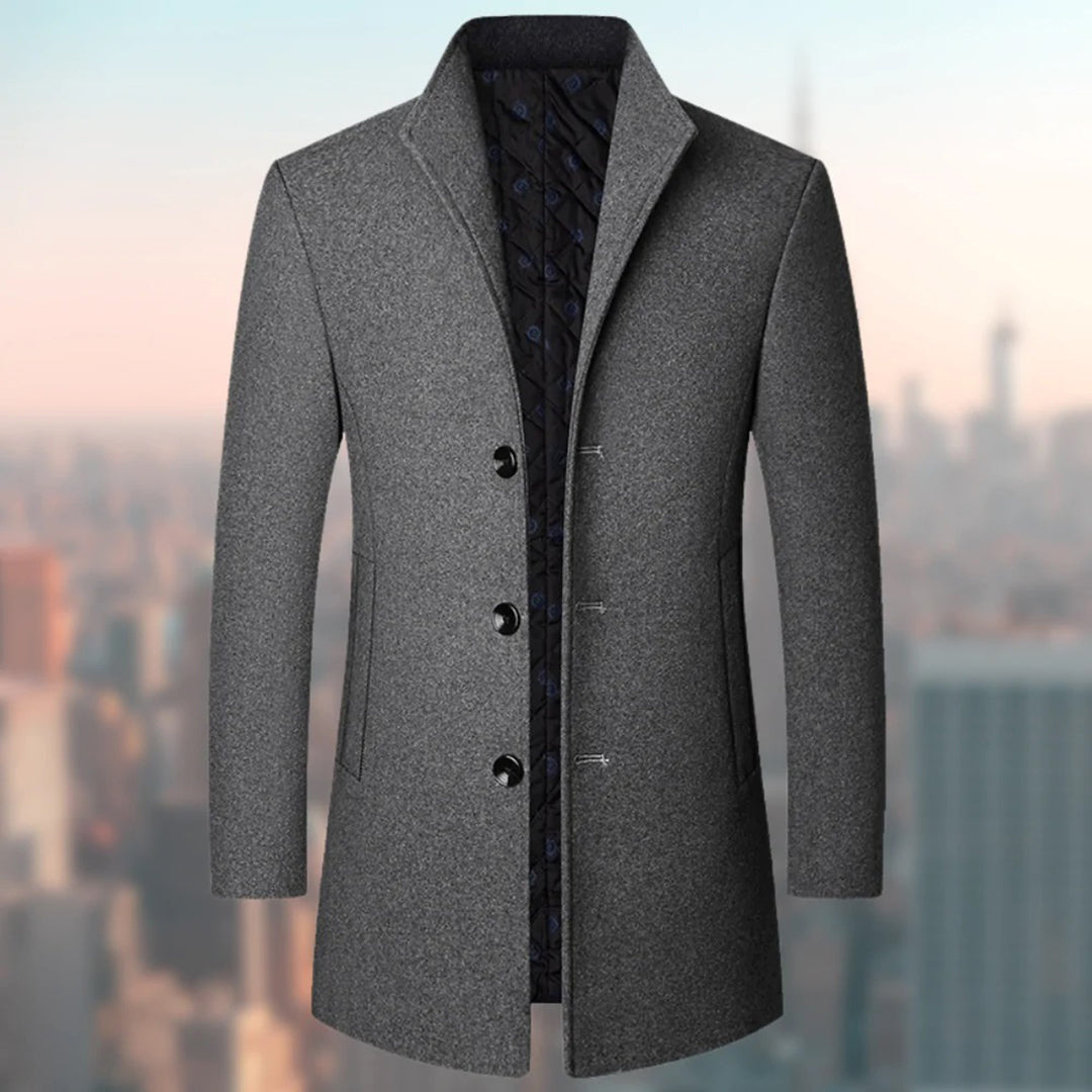 Eleganter Wintermantel für Herren | Formell