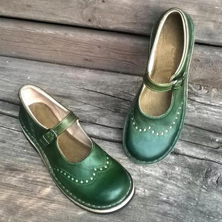 Damen Vintage Slip On Schuhe | Klassisch