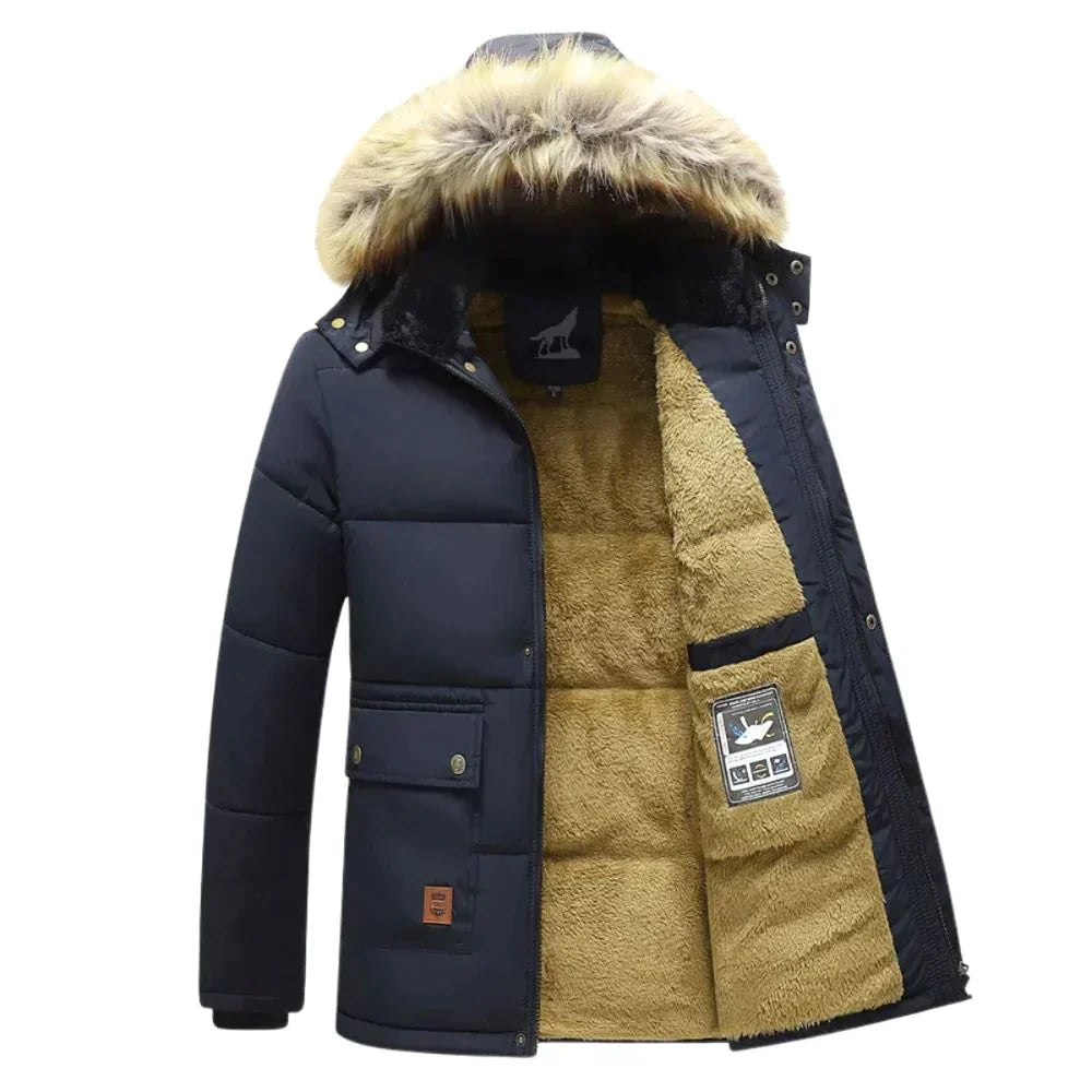 Herren Winter Parka | Abnehmbare Haube