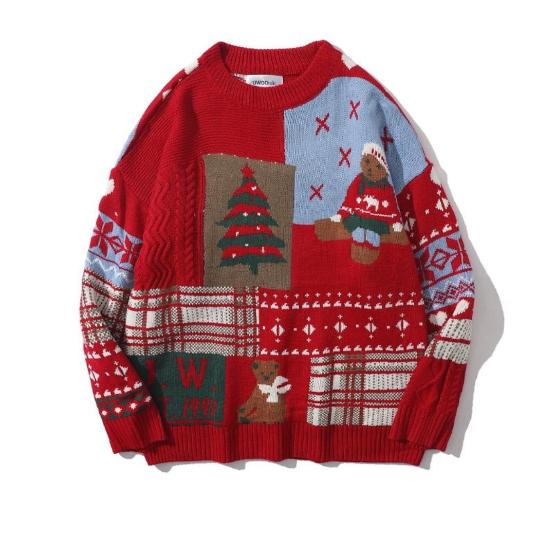 Unisex Klassisches Weihnachtsfest Pullover | Gestrickt