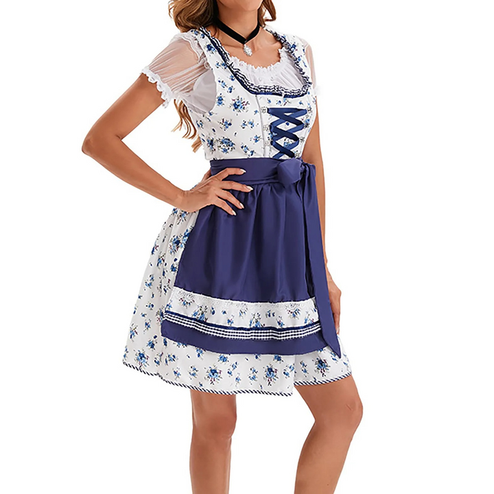 Damen Mode Quadratischer Ausschnitt Oktoberfest Kostüm