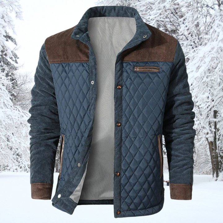 Herren Gesteppt Jacke | Diamantmuster