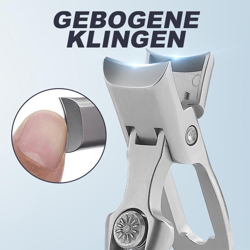 Nagelmeister | Professioneller ultrascharfer Nagelknipser für dicke Nägel | Silber