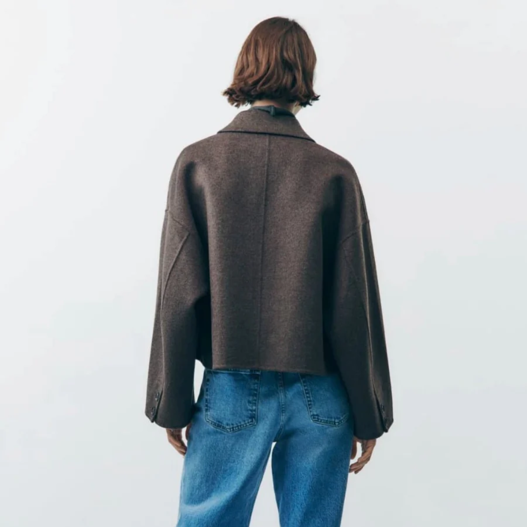 Damen Kurz Mantel | Langarm
