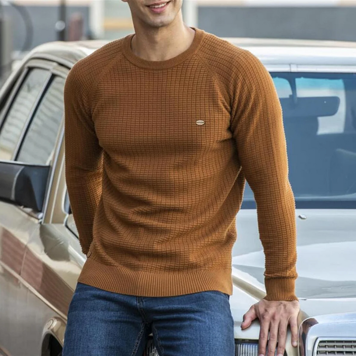 Herren Warmer Stylischer Strick Pullover | Rundhals