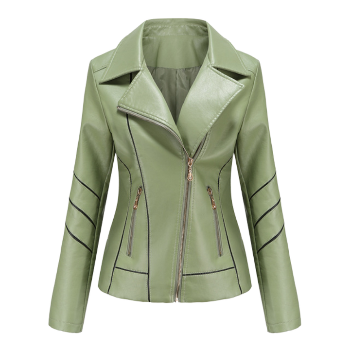 Damen Mode Jacke | Asymmetrischer Reißverschluss