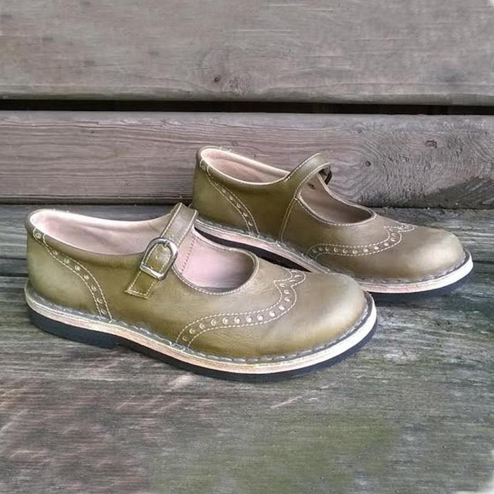Damen Vintage Slip On Schuhe | Klassisch