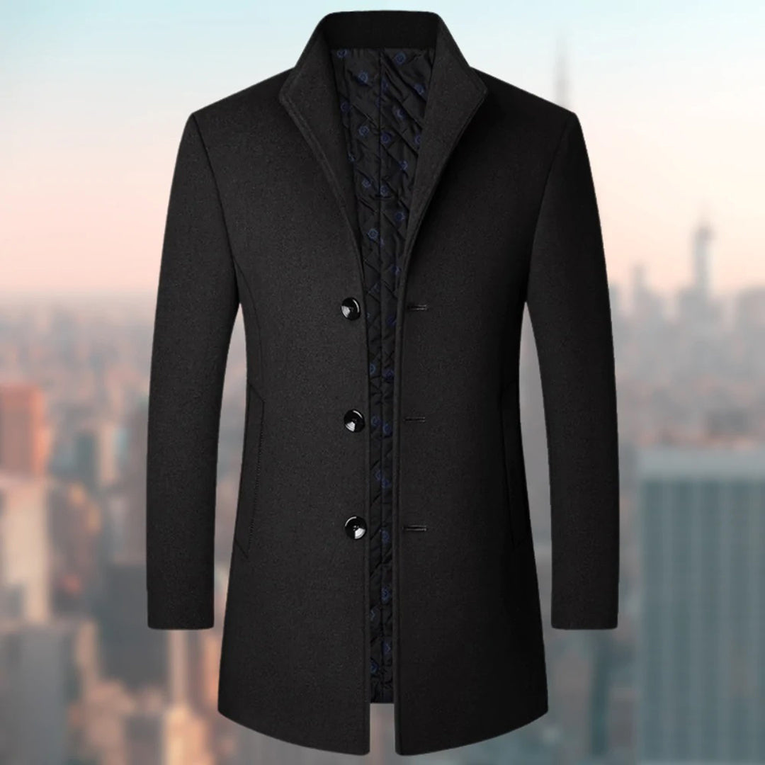 Eleganter Wintermantel für Herren | Formell