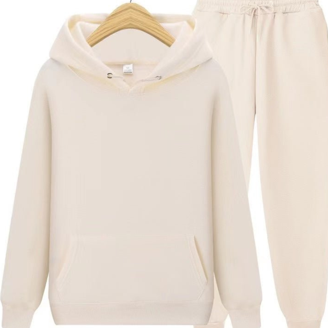 Herren Kapuzenpullover und Jogginghose Set | Lockere Passform