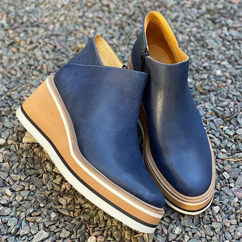 Reißverschluss Winterstiefel Damen | Keilabsatz