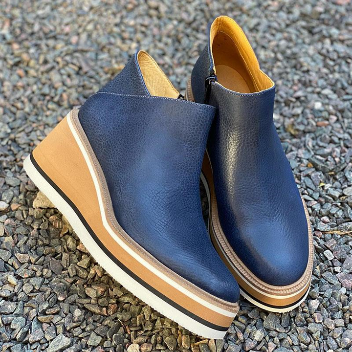 Reißverschluss Winterstiefel Damen | Keilabsatz