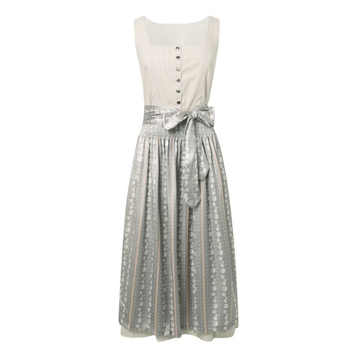 Damen Quadratischer Ausschnitt Oktoberfest Dirndl Kleid