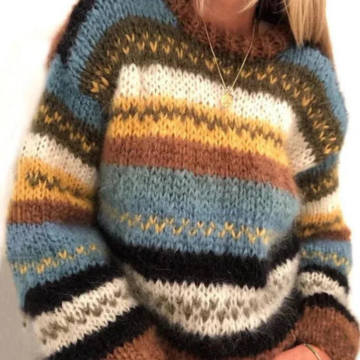 Damen Lässig Pullover | Mehrfarbig