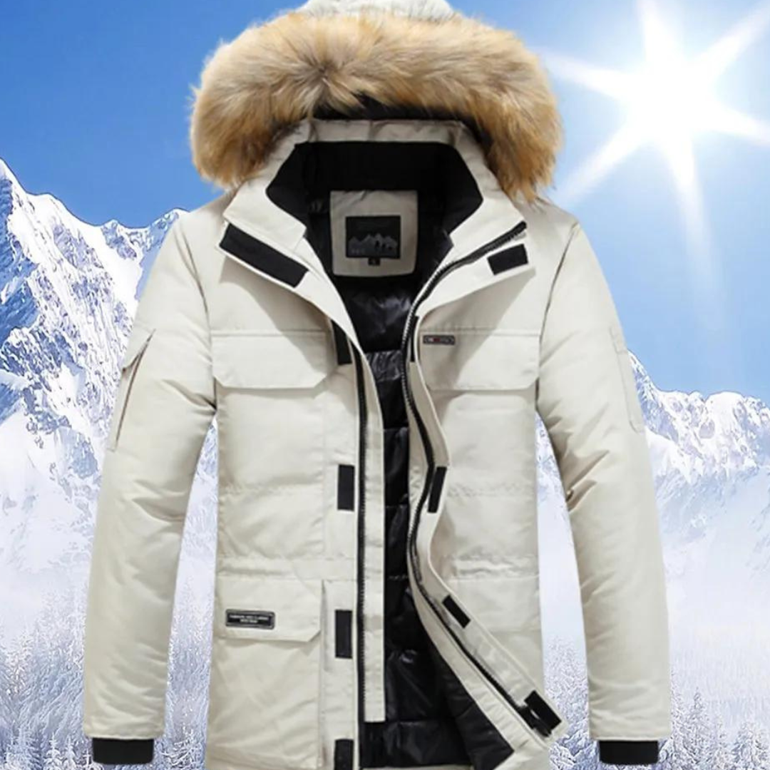 Warme Winterparkjacke für Herren | Kapuze