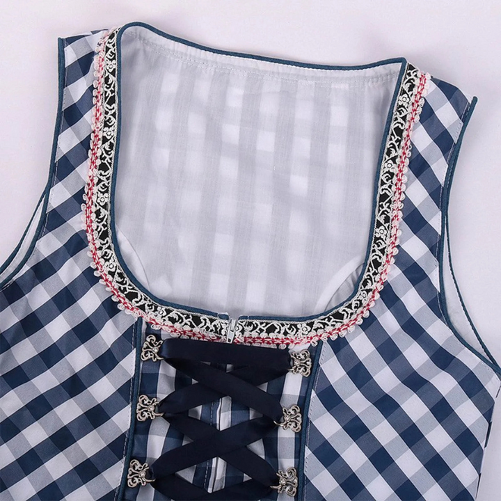 Kurzärmeliges Oktoberfest-Dirndlkleid für Damen