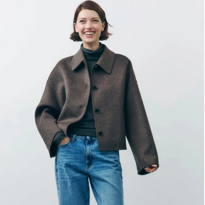 Damen Kurz Mantel | Langarm