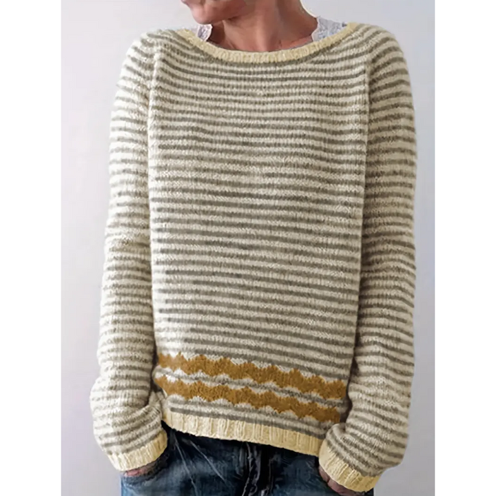 Damen Lässig Pullover | Gestreift