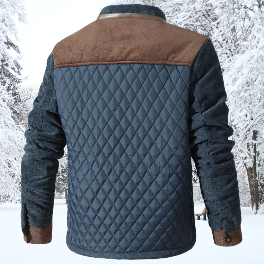 Herren Gesteppt Jacke | Diamantmuster