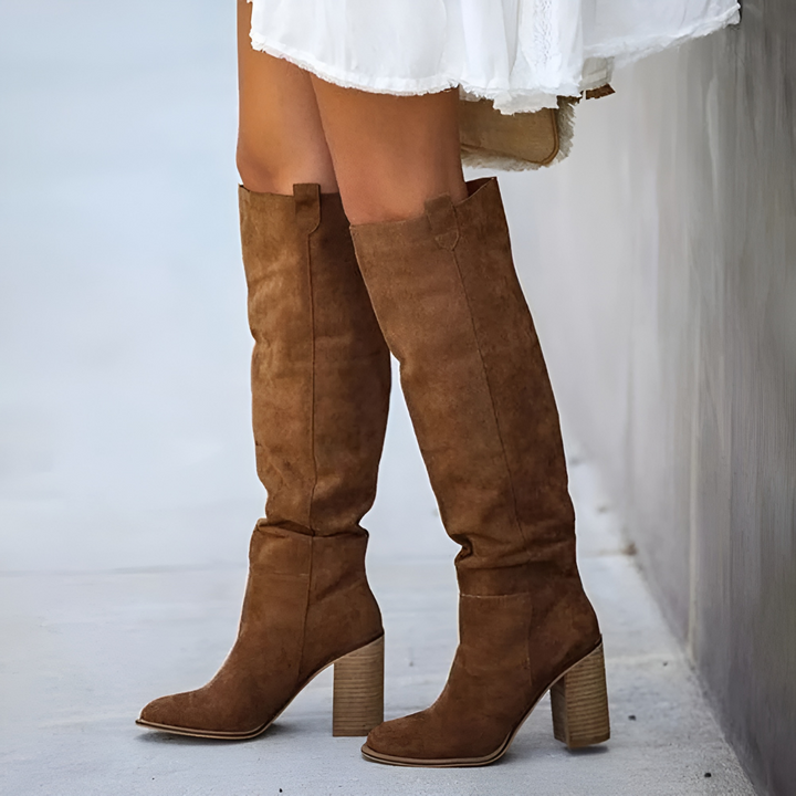 Damen Kniehohe Stiefel | Hoher Absatz