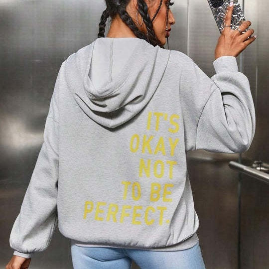 Damen Bedruckter Kapuzenpulli | Langarm