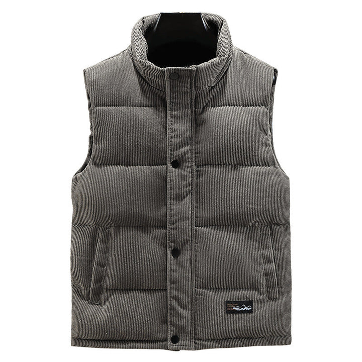 Herren Warme Winter Weste | Knopf Daunen