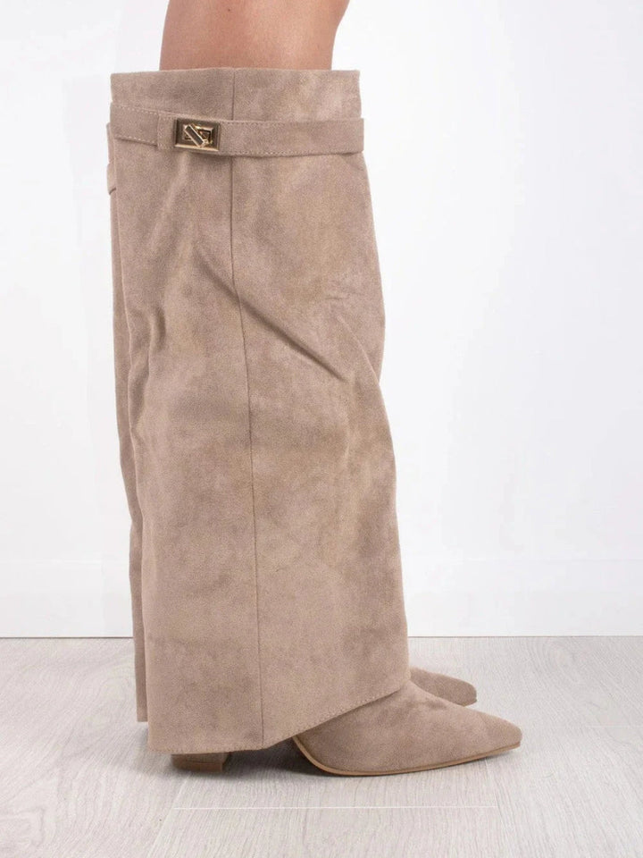 Kniehoch Winterstiefel Damen | Breite Ausbuchtung