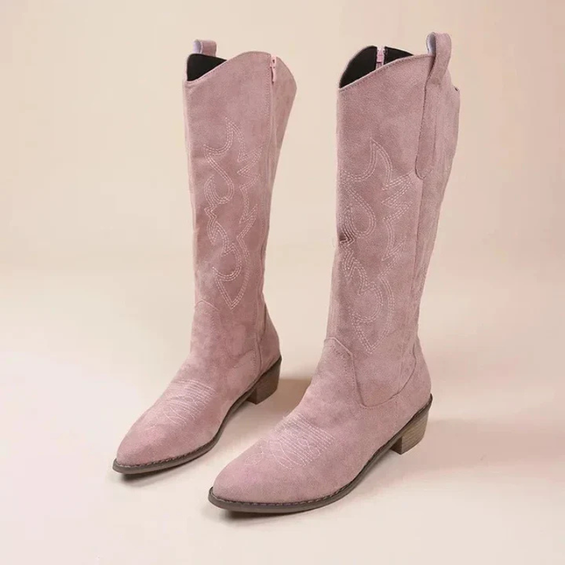 Damen Hohe Cowboy Stiefel | Stilvoll