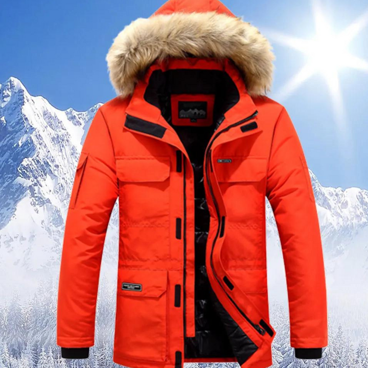 Warme Winterparkjacke für Herren | Kapuze
