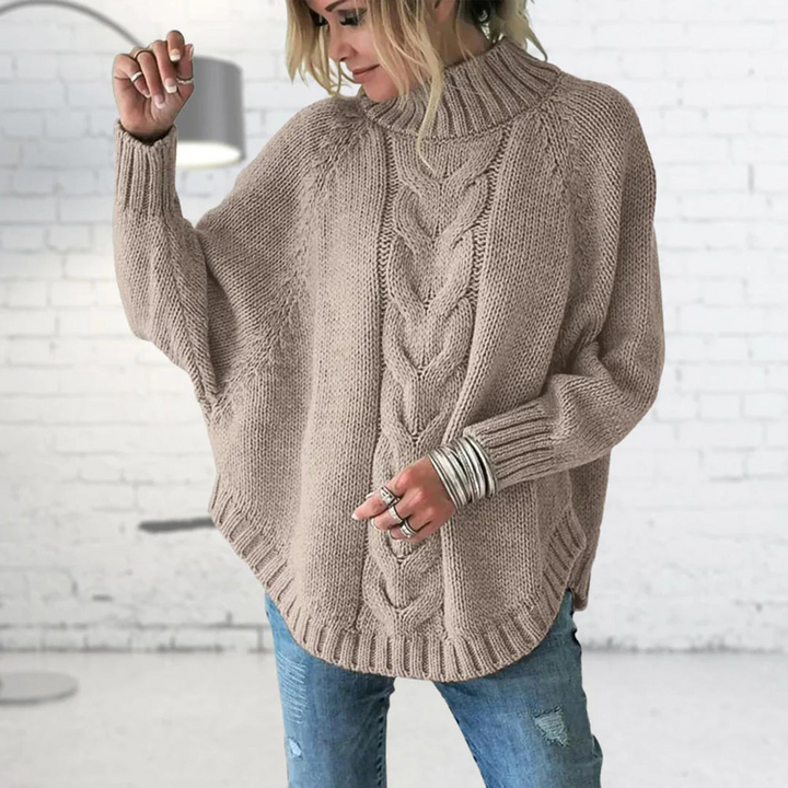Damen Lässig Pullover | Stehkragen